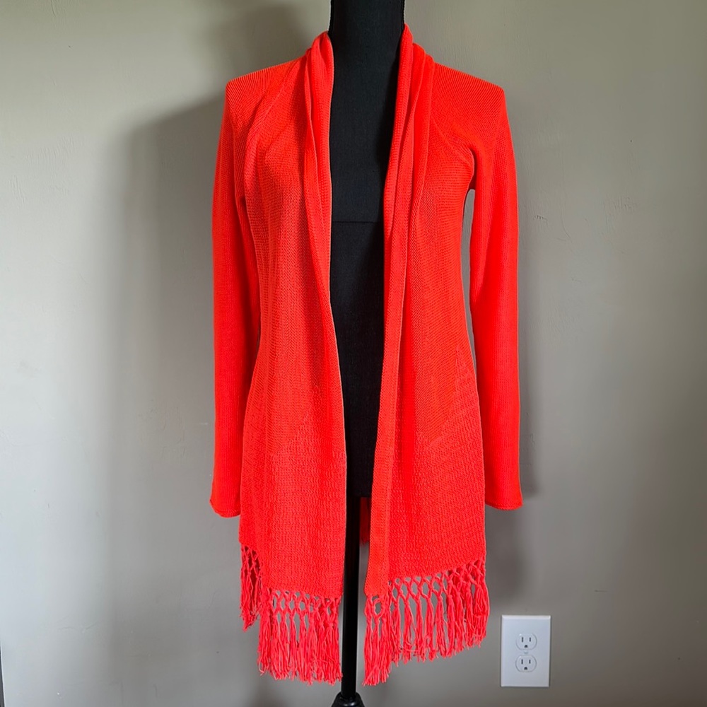 Lily Pulitzer Tatum cardigan, color picante coral,          Size S